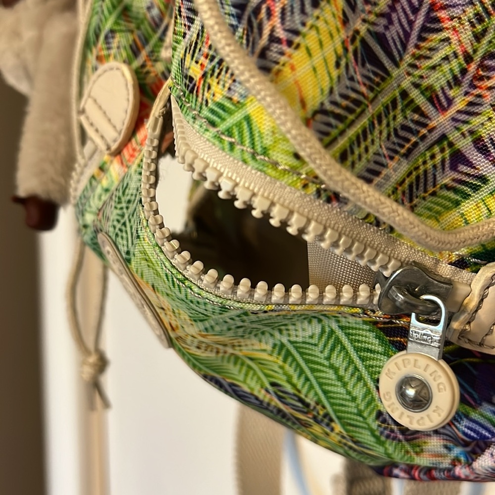 Kipling Rainbow Leaves Mini Backpack - image 3